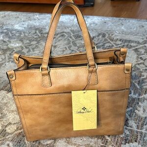 Patricia Nash Tan Woven Tote Bag